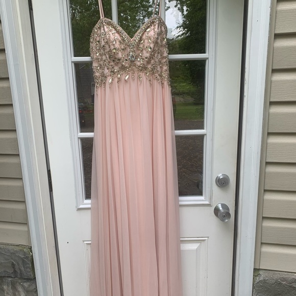 Sequin pink prom dress - flowy & super comfortable - Picture 1 of 5